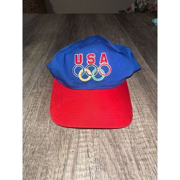 Vintage USA Olympicap Olympics Hat Snapback - Picture 1 of 5